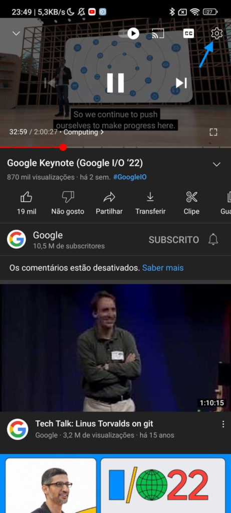YouTube Android novidades serviço vídeo