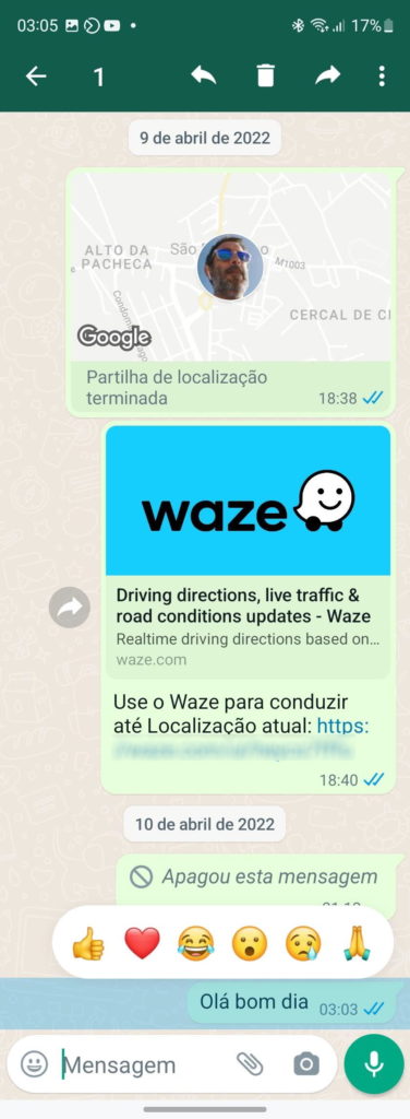 WhatsApp reações mensagens conversas novidade