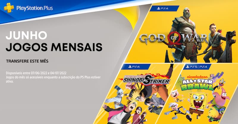 Jogos grátis no Playstation Plus para Junho de 2022