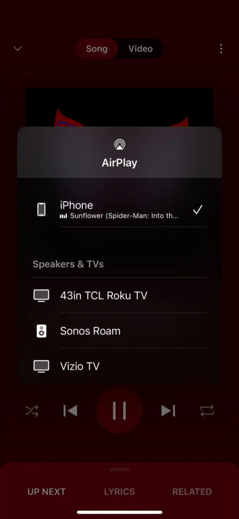 Apple iOS 16 Chromecast AirPlay