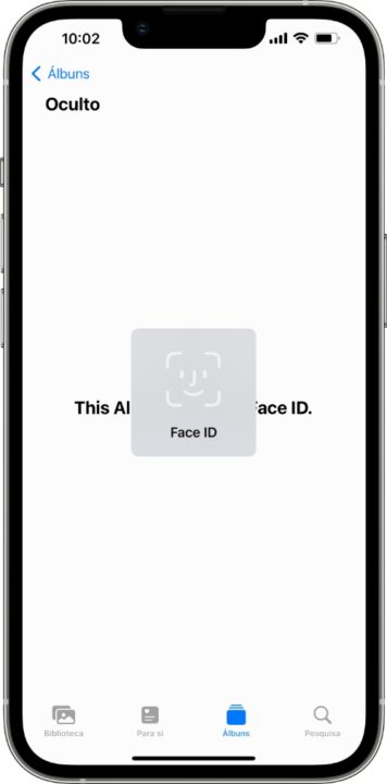 Menu Oculto nas Fotografias agora exige Face ID ou Touch ID