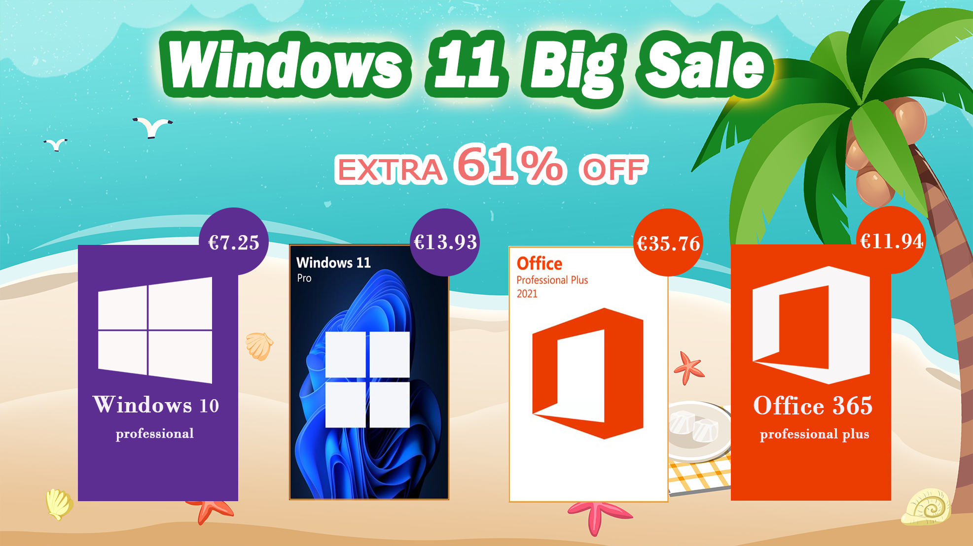Os grandes nomes em promoção: Antivírus, Windows e Office. Vai perder esta oportunidade?