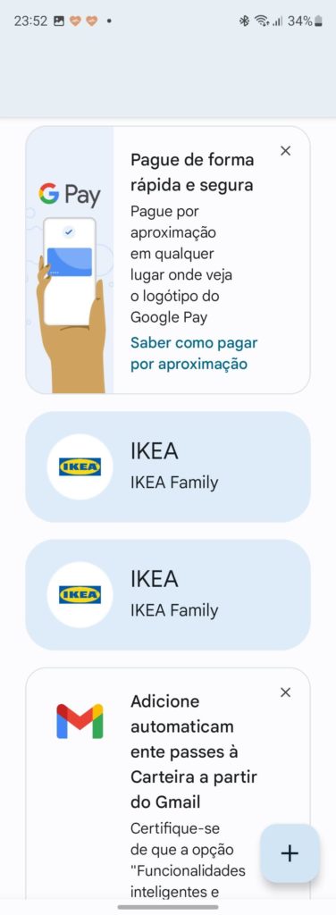Google Wallet Android smartphone carteira
