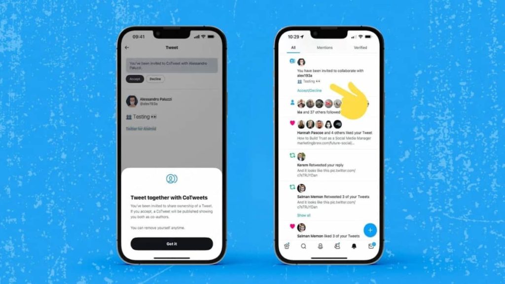Twitter está a testar uma funcionalidade de coautoria de tweets