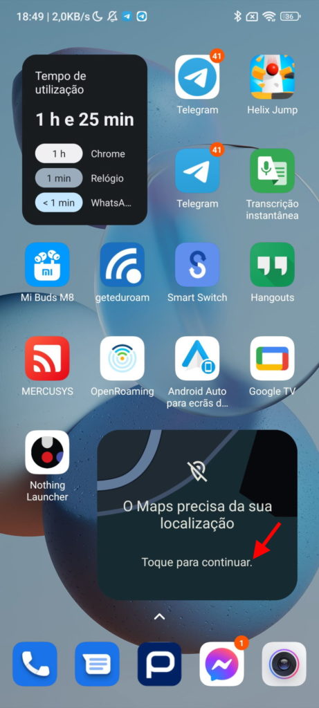 Google Maps trânsito widget simples