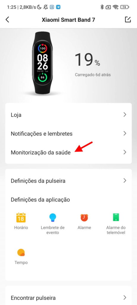 Xiaomi Mi Band 7 smartband cardíaco saúde
