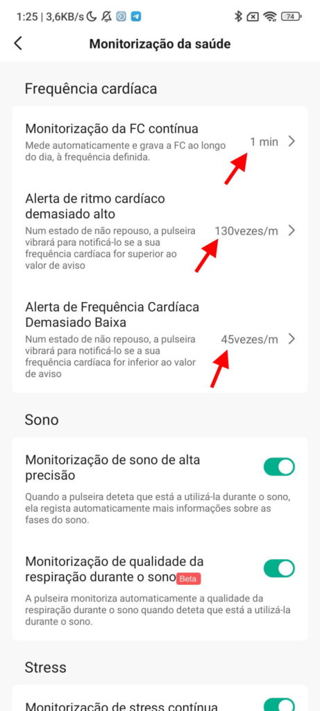 Xiaomi Mi Band 7 smartband cardíaco saúde