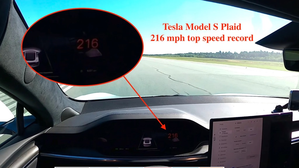Tesla Model S Plaid “hackeado” atinge os 348 km/h [vídeo]