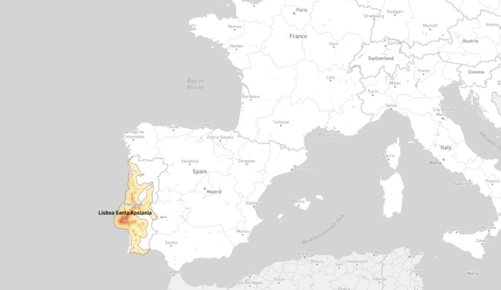 Onde podemos chegar em 5 horas de comboio a partir de Lisboa ou Porto?