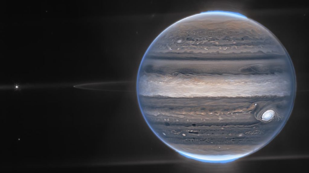 Telescópio James Webb capta imagens incríveis das auroras de Júpiter