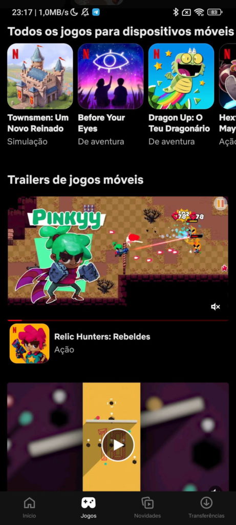 Netflix jogos utilizadores streaming números