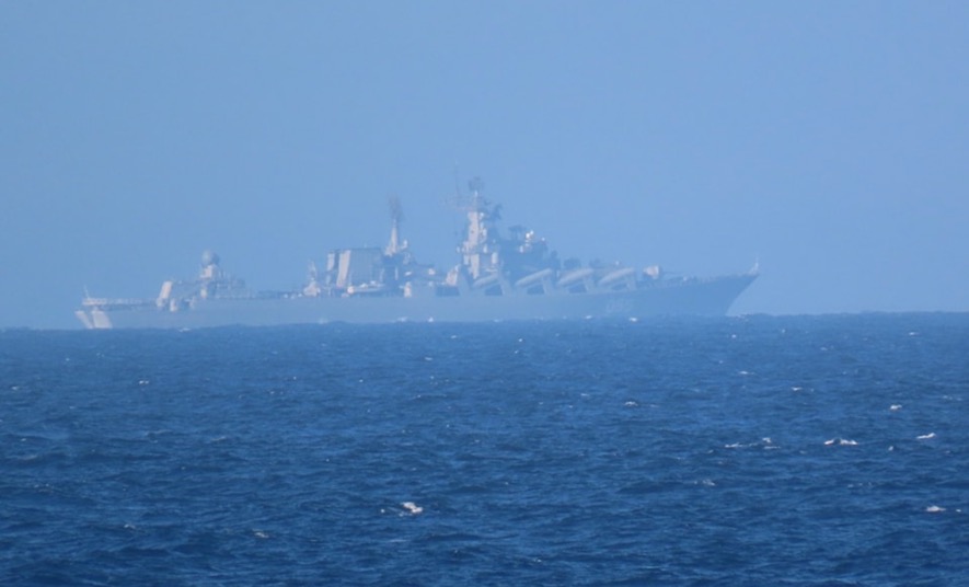 Marechal Ustinov: navio de guerra russo que está ao largo de Portugal