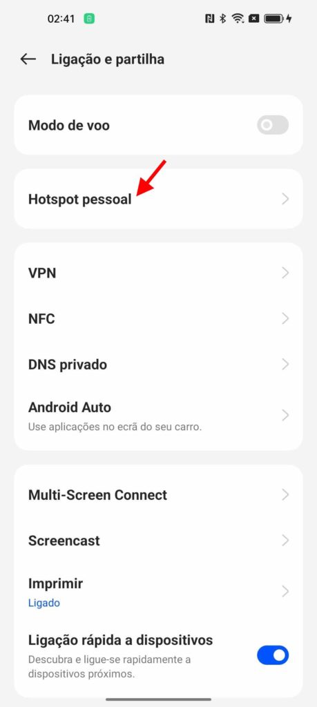 Internet partilhar Android Wi-Fi USB