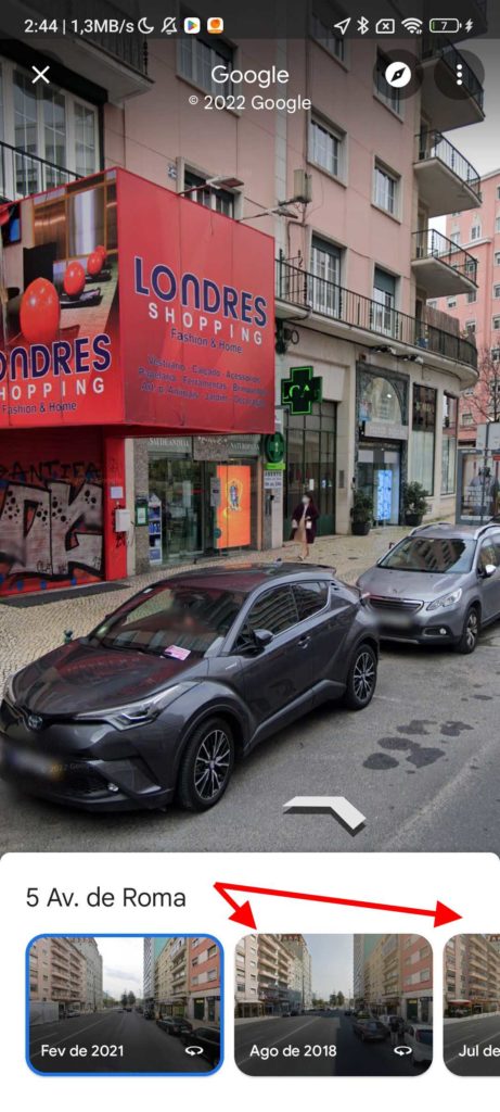 Google tempo Street View