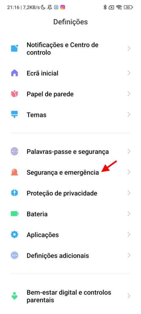Xiaomi condutores segurança smartphones proteger