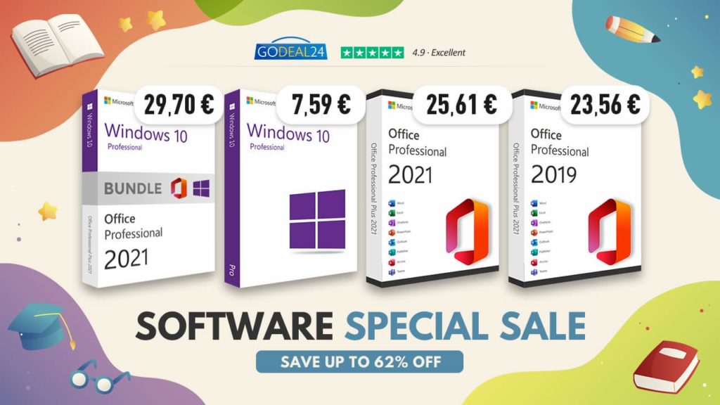 Godeal24: chaves digitais Office 2021 a partir de 13.32€ e Windows 10 começa nos 7.59€