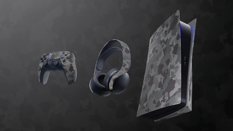 Sony lança novos acessórios Gray Camouflage para a PlayStation 5
