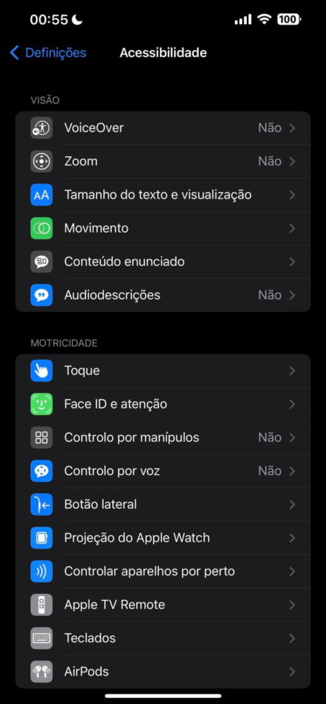 Apple Watch iPhone relógio ecrã