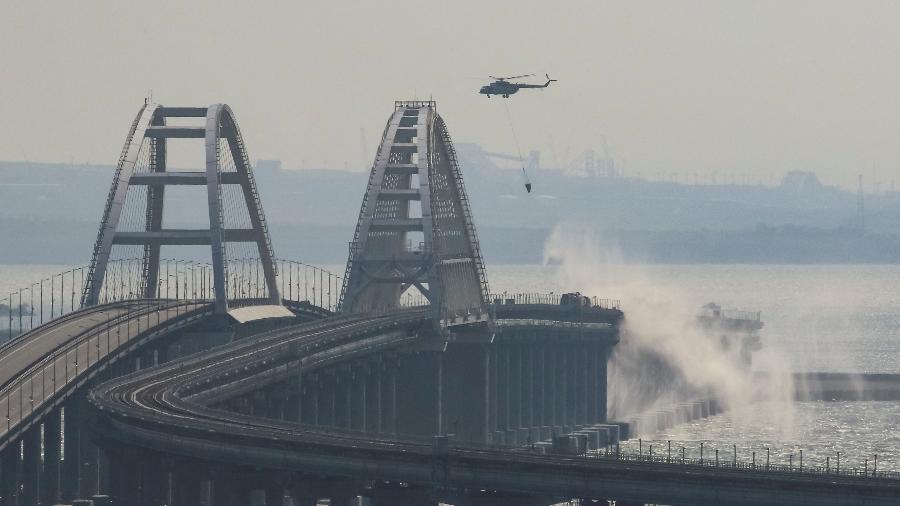 Guerra: Já se circula na ponte que liga a Crimeia à Rússia