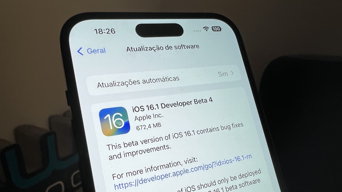 iOS 16.1 beta 4 já disponível para programadores e “já se vê” a versão final