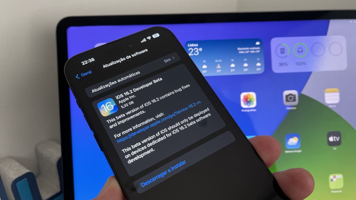 Apple: chegou o iOS 16.2 beta para programadores