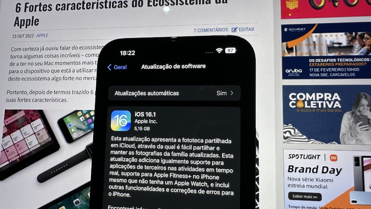 Apple lança iOS 16.1 e traz várias novidades