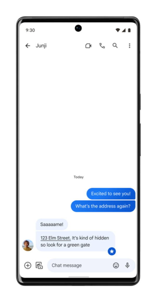 Mensagens Google Android novidades