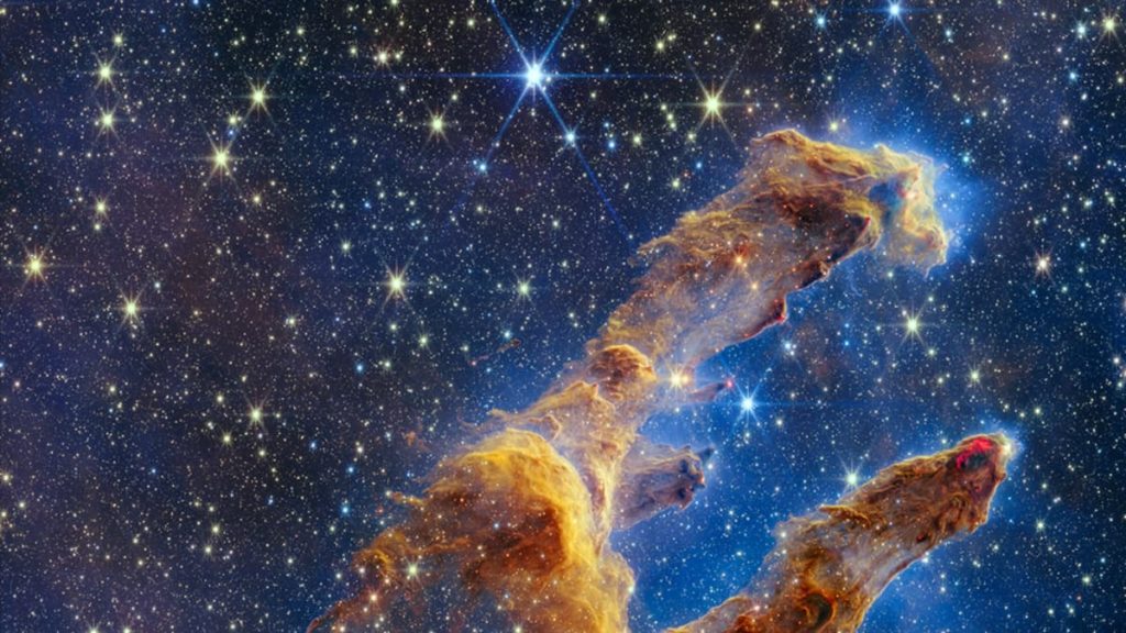 Telescópio James Webb da NASA capta imagens incríveis dos Pilares da Criação