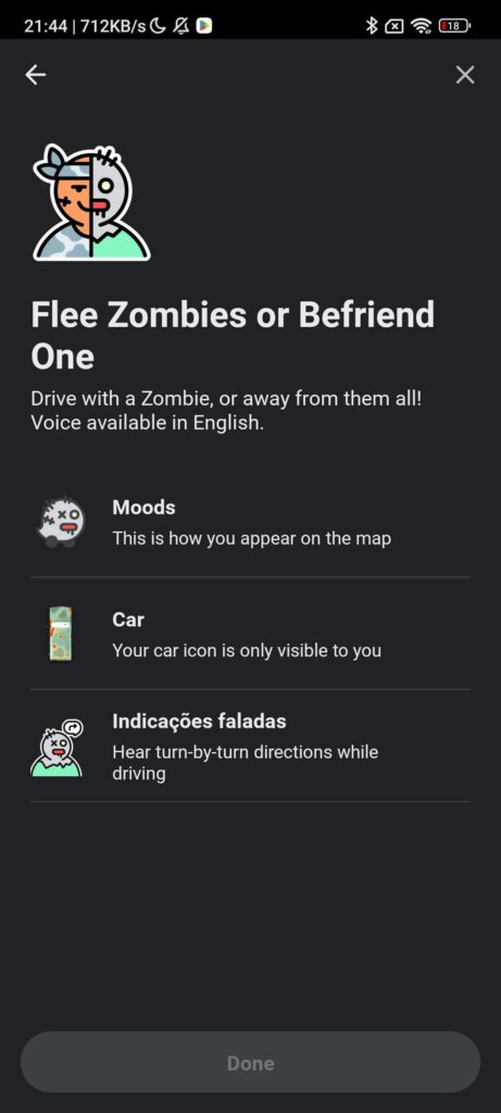 Waze zombies Halloween personalizar novidade