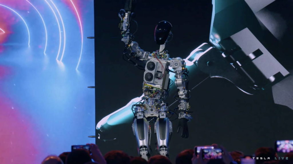 Elon Musk revelou o primeiro protótipo do Optimus, o robô humanoide da Tesla