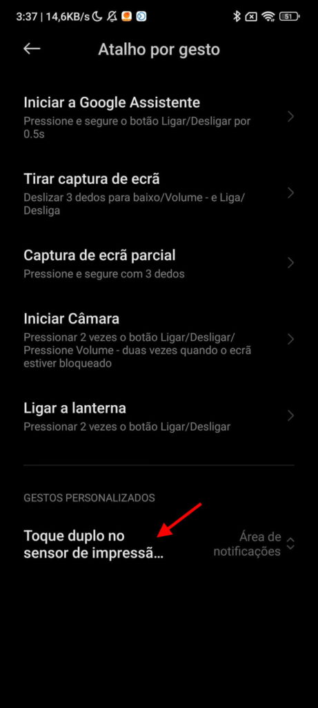 impressões digitais smartphone