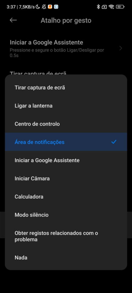 Xiaomi leitor digitais smartphone