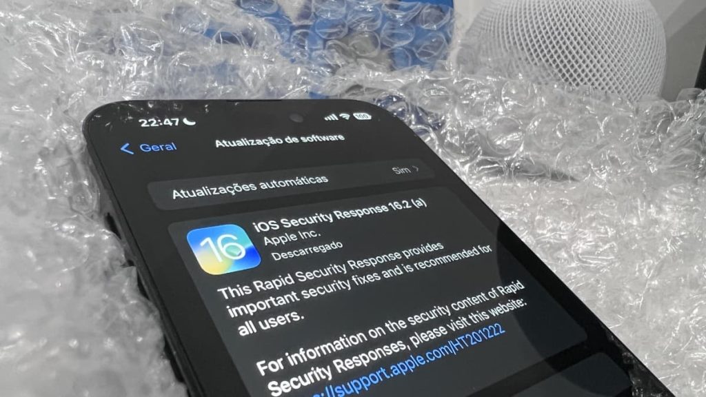 Apple lança actualização “Resposta Rápida de Segurança” para iOS 16.2 beta