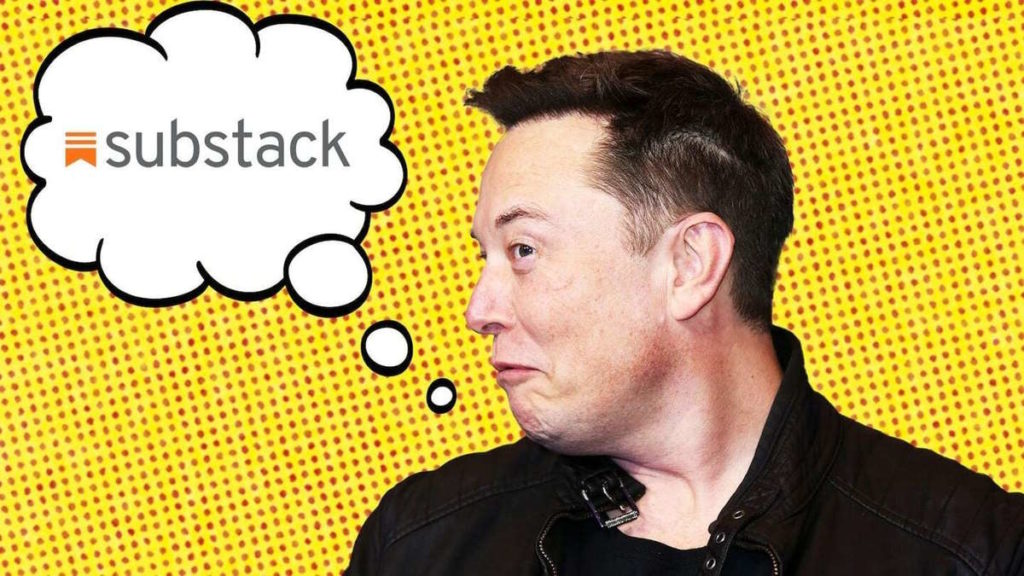 Elon Musk volta as compras! Agora o interesse pode estar virado para a plataforma Substack