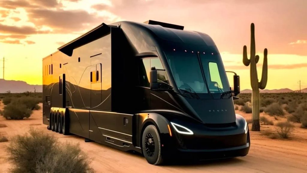 Design transformou um Tesla Semi numa fantástica autocaravana