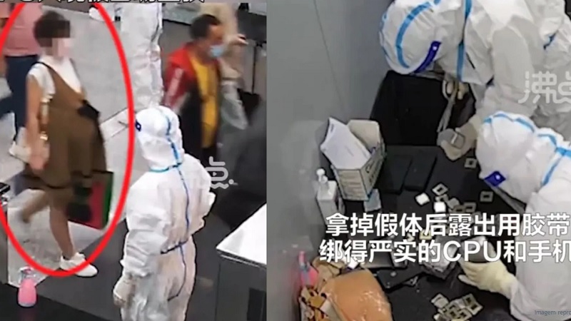 Mulher finge gravidez para passar 200 processadores Intel e 9 iPhones num aeroporto