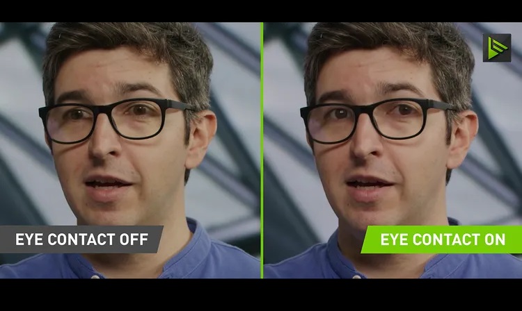 Nvidia Broadcast consegue manipular os olhos para nos fazer olhar para a câmara