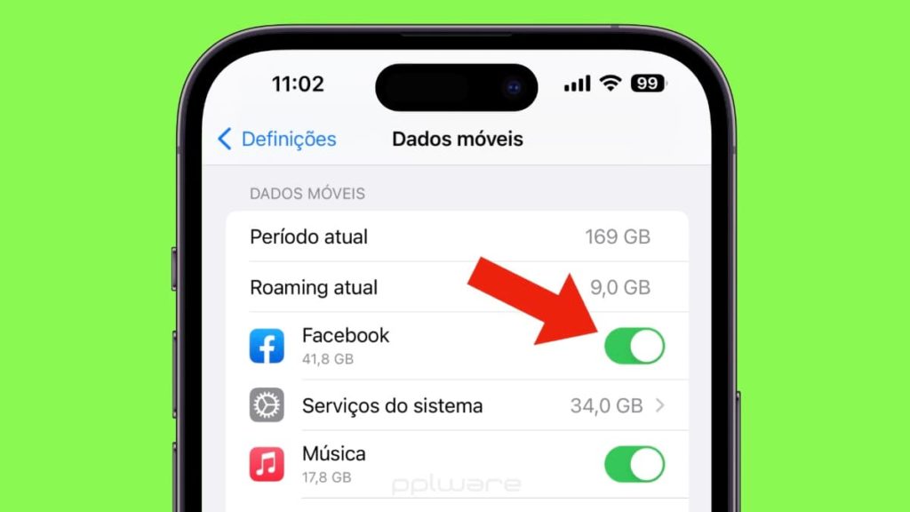 Como desativar os dados móveis para aplicações específicas do iPhone