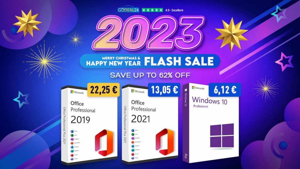 2023 ano de poupança: Office 2021 Pro, Windows 10 e mais ferramentas informáticas