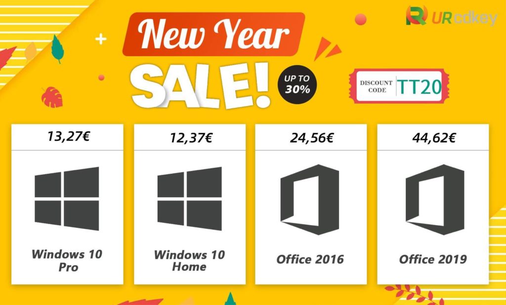 30% de desconto nas chaves digitais da URCDKey, para Windows, Office e mais!