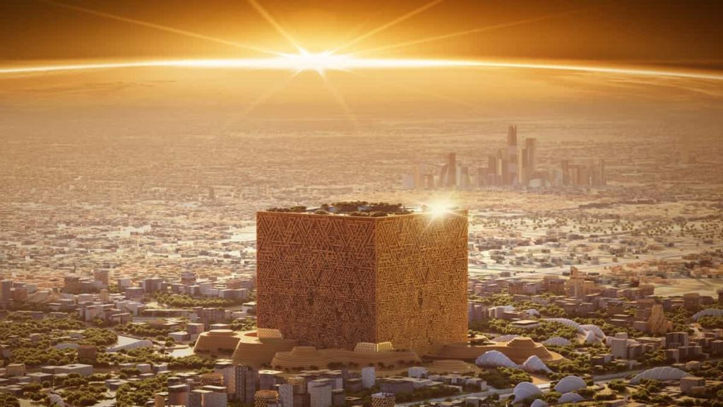 Arábia Saudita projetou um cubo capaz de alojar 20 Empire State Buildings