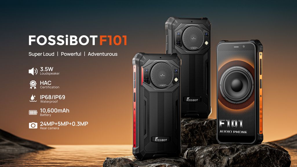 FOSSiBOT F101 – O smartphone robusto que lhe vai dar música (com altifalante de 3.5W)