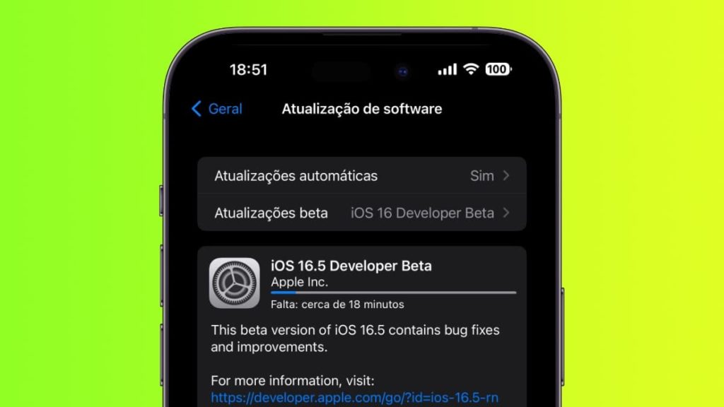 Apple lança agora o iOS 16.5 beta 1 para programadores