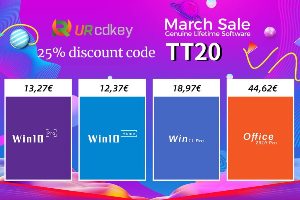 Economize na promoção de chaves digitais da URCDKey para Office e Windows