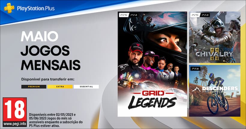 Jogos grátis no Playstation Plus para Maio de 2023