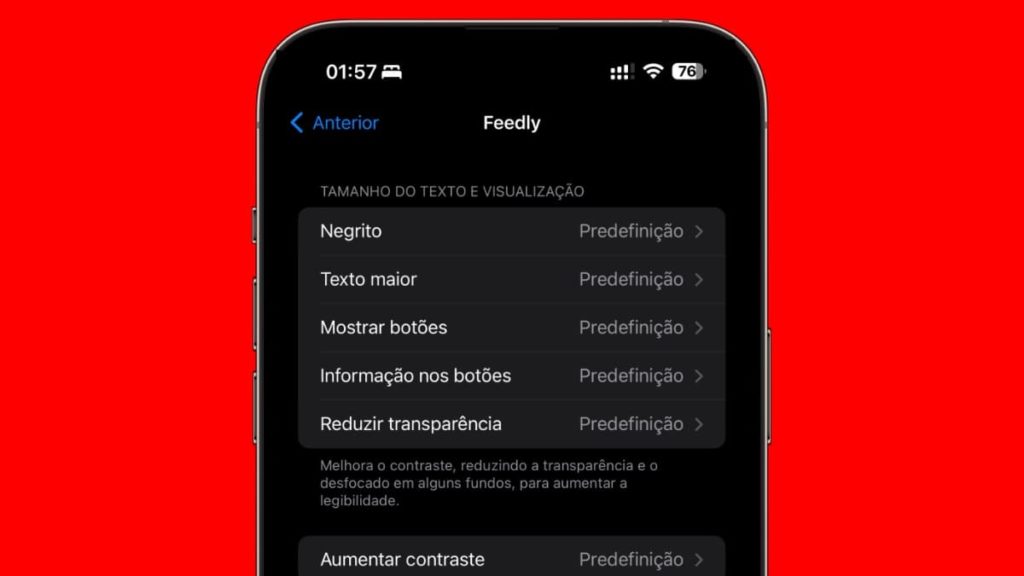 Menu oculto no iPhone permite definições apenas para aplicações escolhidas