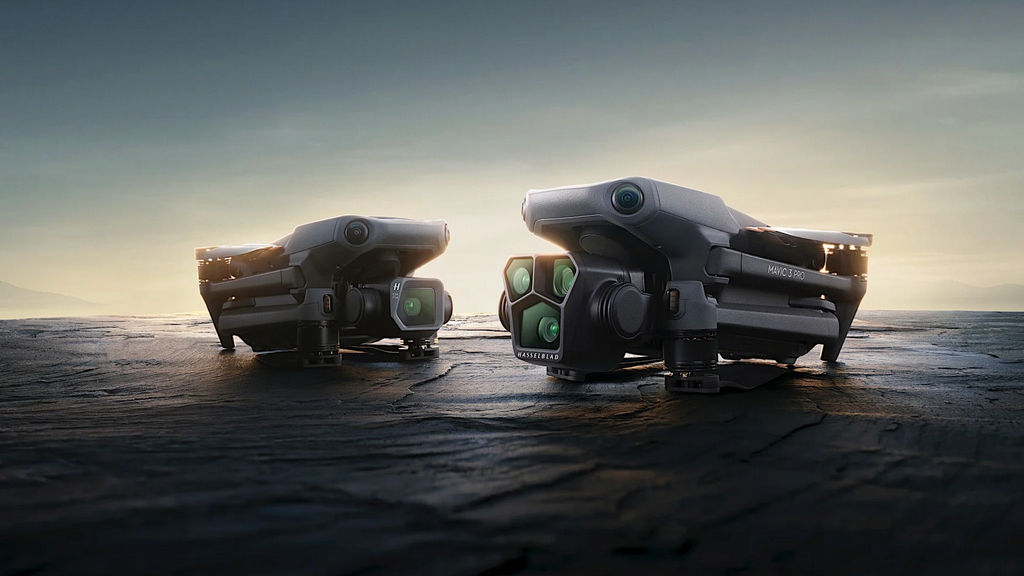 Drone DJI Mavic 3 Pro vem com conjunto de 3 câmaras