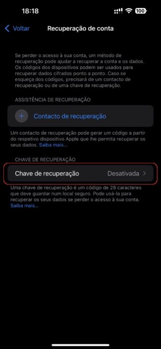 Imagem ativação chave de segurança no iPhone 14 Pro