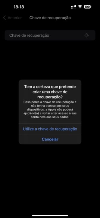 Imagem ativação chave de segurança no iPhone 14 Pro