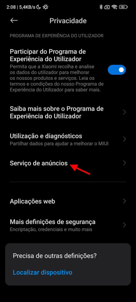 Xiaomi publicidade smartphones anúncios